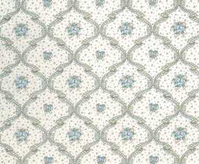 Dollhouse Miniature Wallpaper, Fleur D'Amour, Pink